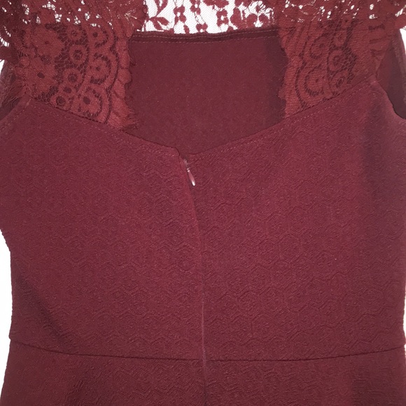 ✨2/$25✨ Maroon Fit&Flare Dress - Picture 6 of 8